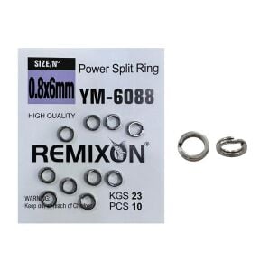 Remixon YM-6088 0.8x6mm Split Ring Halka 10 Adet