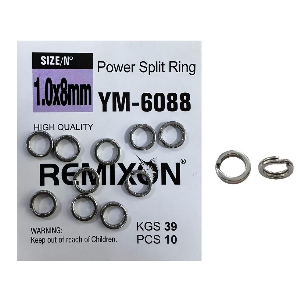 Remixon YM-6088 1.0x8mm Split Ring Halka 10 Adet