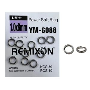 Remixon YM-6088 1.0x8mm Split Ring Halka 10 Adet