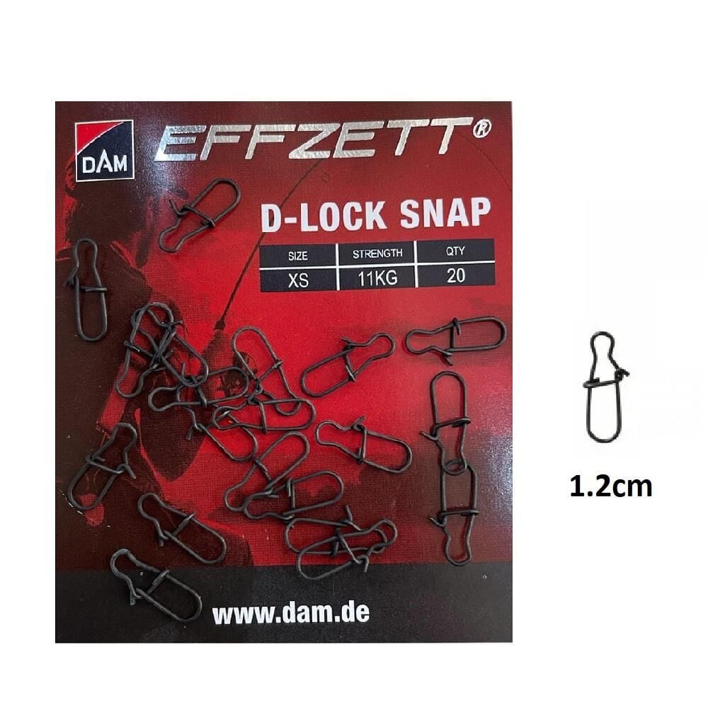 Dam Effzett D-Lock Snap LRF Klips XS Beden 20 Adet