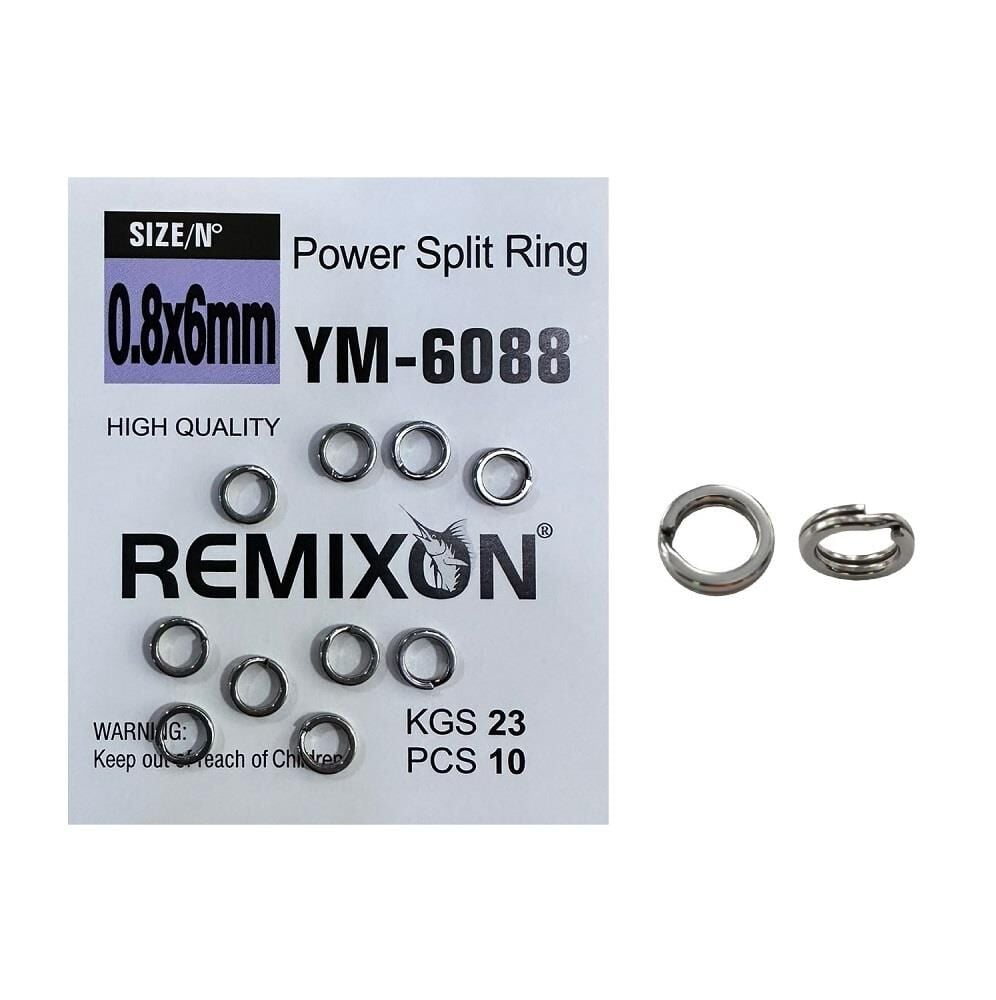 Remixon YM-6088 0.8x6mm Split Ring Halka 10 Adet
