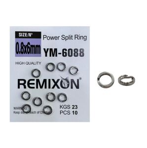 Remixon YM-6088 0.8x6mm Split Ring Halka 10 Adet