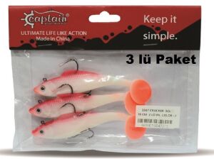 Captain 3567 Cracker Soft 10cm 18gr Silikon Yem 3 Adet Color:2