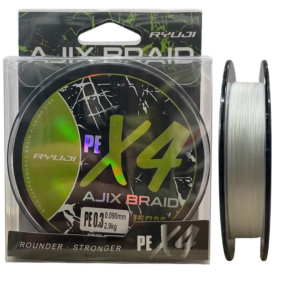 Ryuji Ajx Braid 4x 150 mt PE0.3 mm 2.9kg İp Misina Beyaz