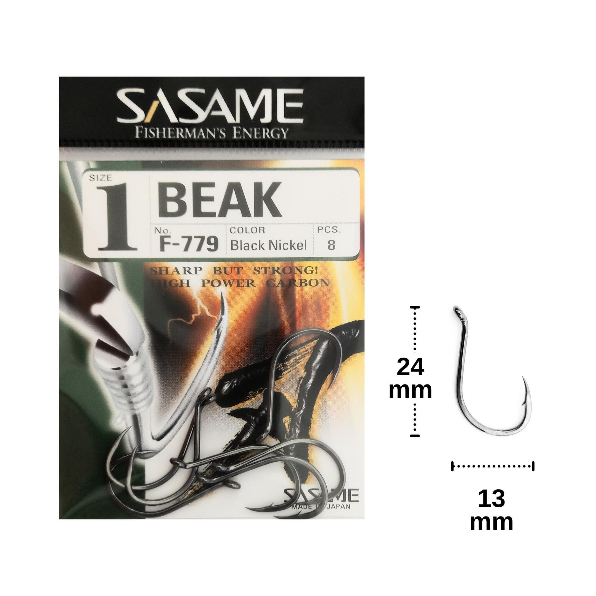 Sasame F-779 No:1 Beak Olta İğnesi 8 Adet