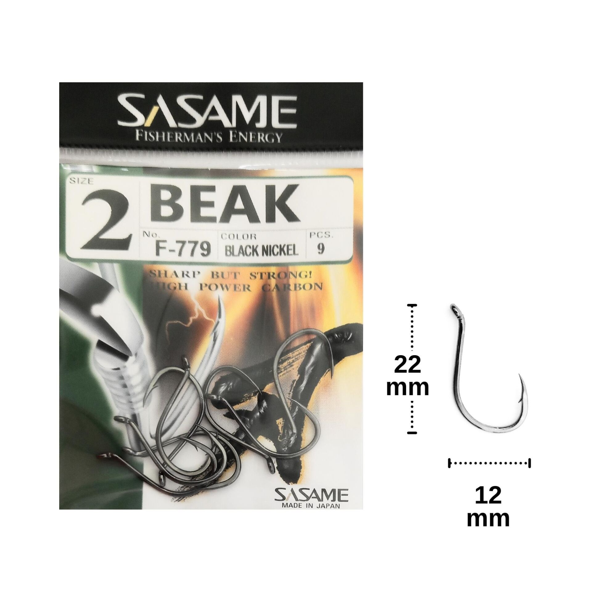 Sasame F-779 No:2 Beak Olta İğnesi 9 Adet