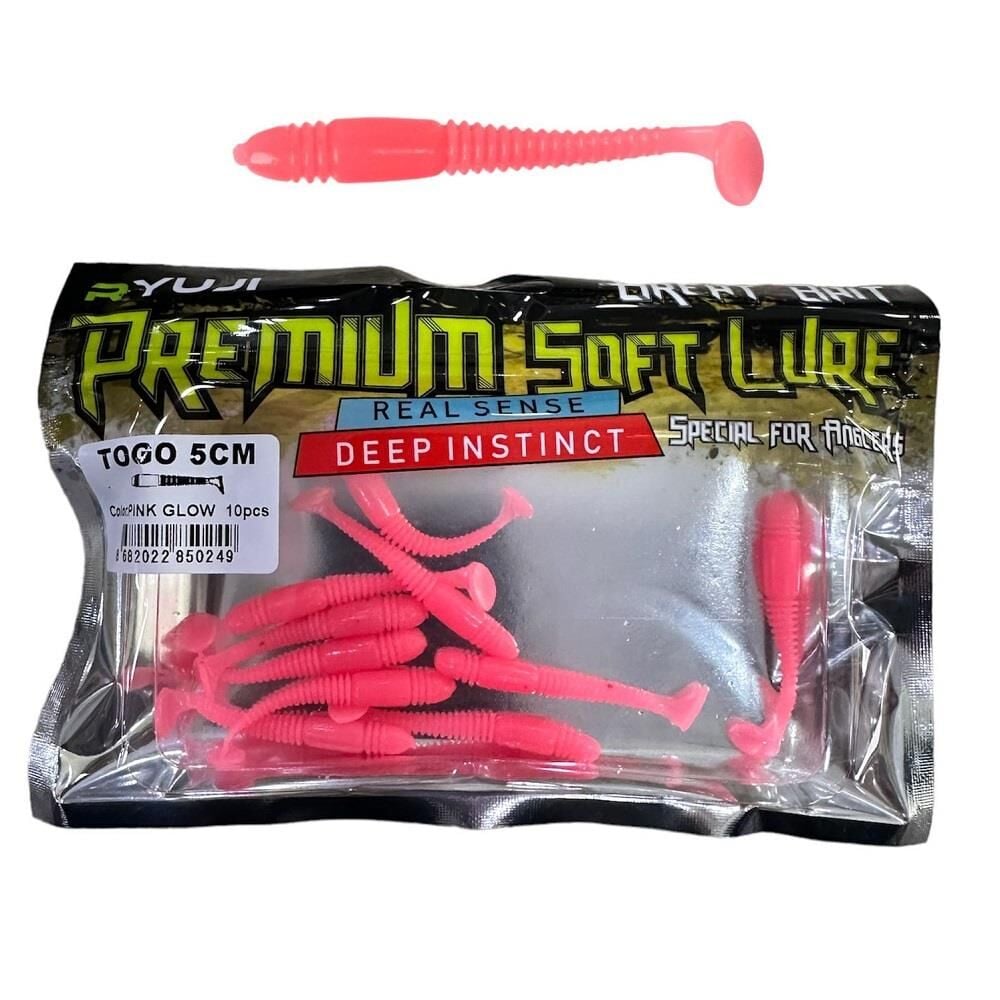 Ryuji Togo 5cm LRF Silikon Yem (10 Adet) Pink Glow