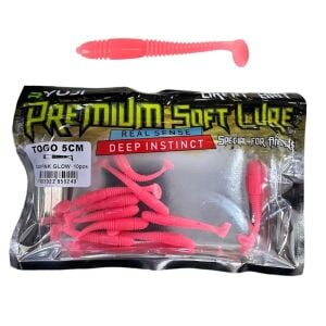Ryuji Togo 5cm LRF Silikon Yem (10 Adet) Pink Glow