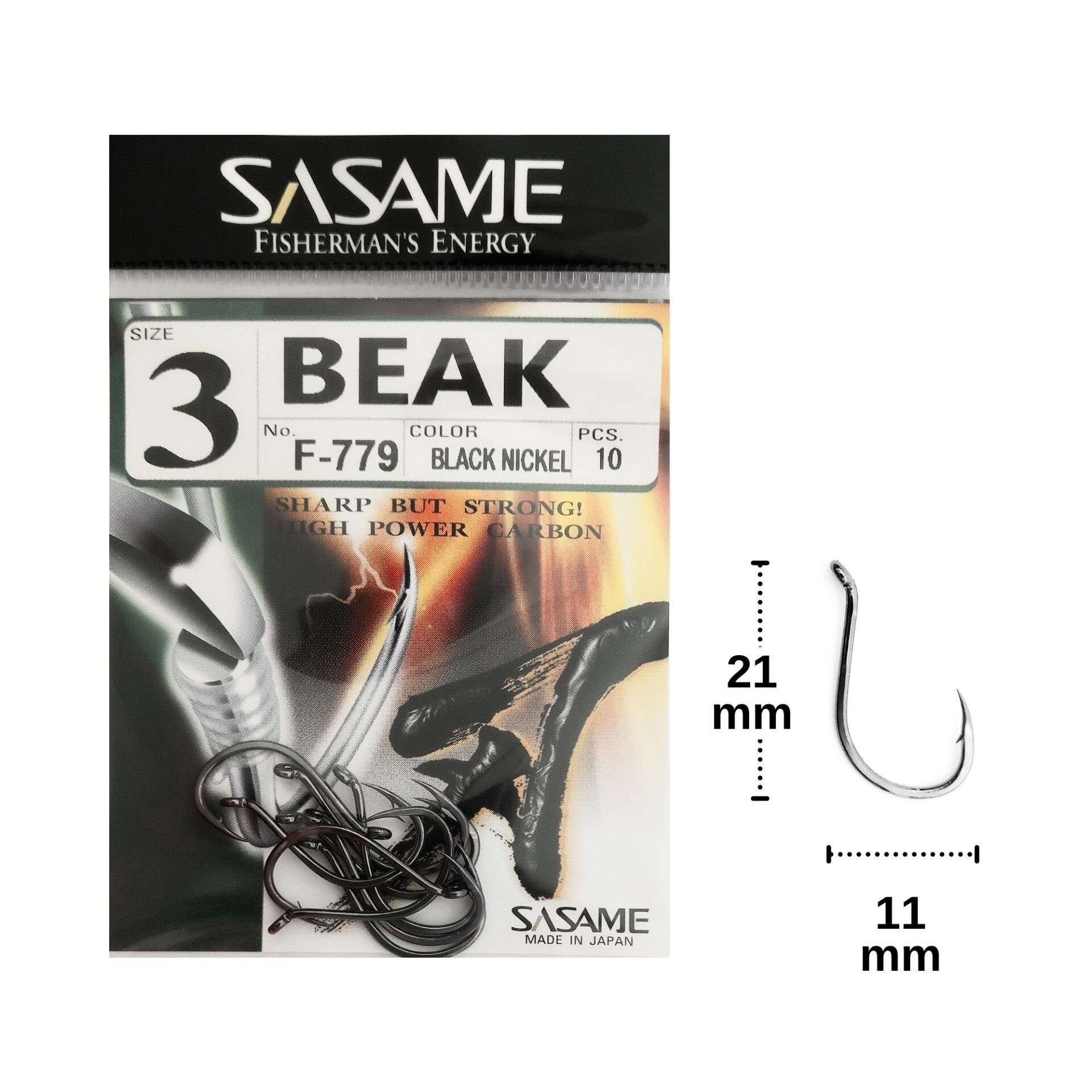 Sasame F-779 No:3 Beak Olta İğnesi 10 Adet