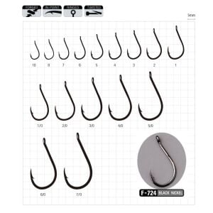 Sasame F-724 No:6/0 Chinu Ringed Olta İğnesi 4 Adet