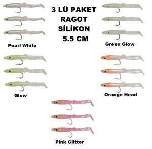 Captain 3526 Eel Fish Soft 5.5 cm 3 lü Paket LRF Silikon