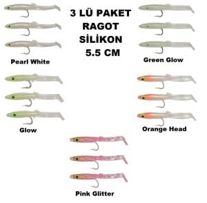 Captain 3526 Eel Fish Soft 5.5 cm 3 lü Paket LRF Silikon