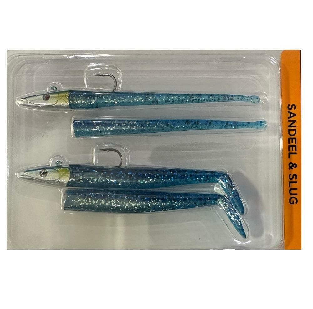 Savage Gear Sandeel and Slug 10cm 10g 4+2 Adet Suni Yem Blue Silver