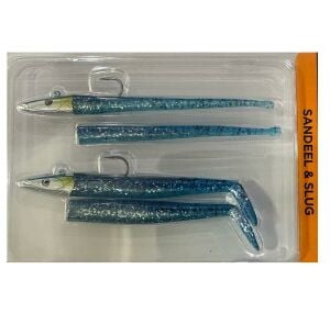 Savage Gear Sandeel and Slug 10cm 10g 4+2 Adet Suni Yem Blue Silver
