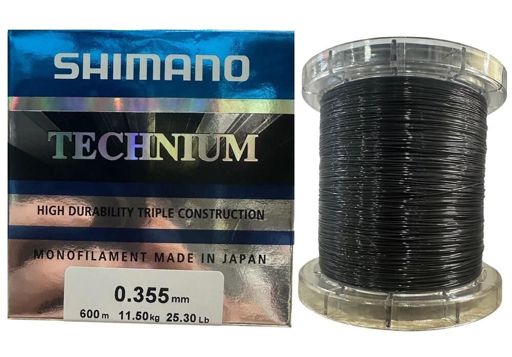 Shimano Technium 600mt 0.355mm 11.5kg Monofilament Misina Koyu Gri