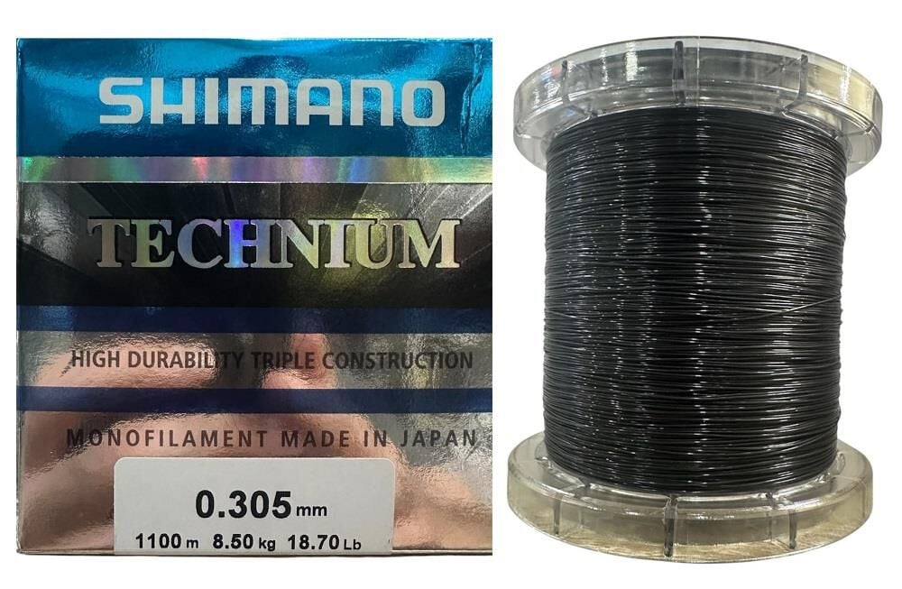 Shimano Technium 1100mt 0.305mm 8.5kg Monofilament Misina Koyu Gri