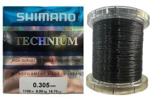 Shimano Technium 1100mt 0.305mm 8.5kg Monofilament Misina Koyu Gri