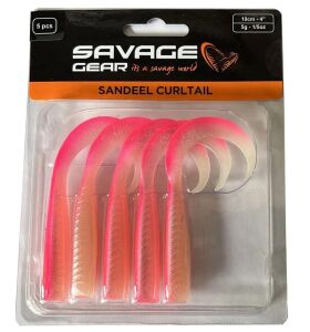 Savage Gear LB Sandeel Curtail 10 cm (5'li) Pink Glow