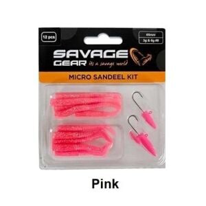 Savage Gear LRF Micro Sandeel Kit 12 Adet Pink
