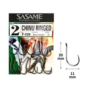 Sasame F-724 No:2 Chinu Ringed Olta İğnesi 13 Adet