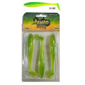 Ryuji Panic Shad 9cm 5.5gr Silikon Yem 3 Adet UV Lime