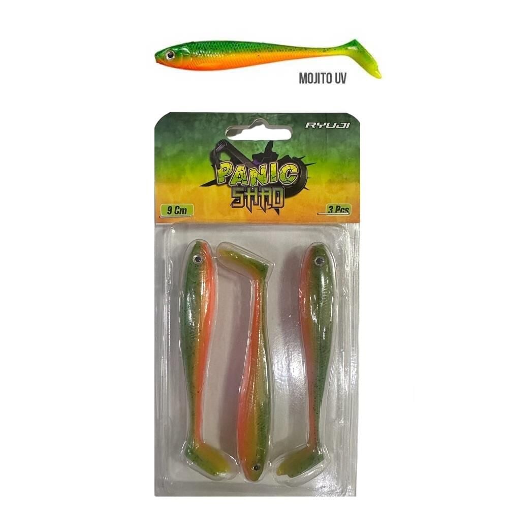 Ryuji Panic Shad 9cm 5.5gr Silikon Yem 3 Adet Mojito UV