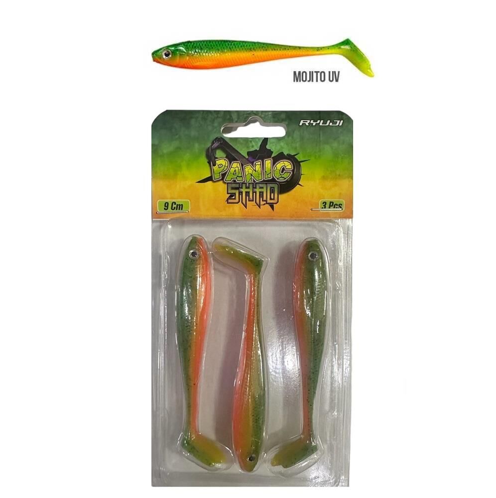 Ryuji Panic Shad 9cm 5.5gr Silikon Yem 3 Adet Mojito UV