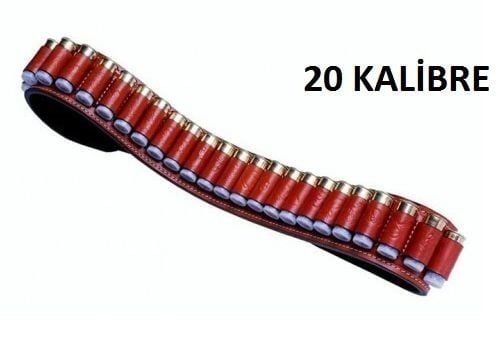 Profesyonel Leather Altı Açık Deri Fişeklik (20 Kalibre)