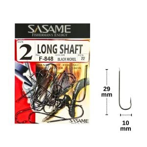 Sasame F-848 No:2 Long Shaft Olta İğnesi 22 Adet