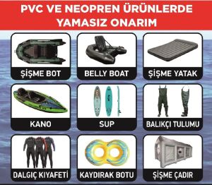 Liquid Patch Şişme Bot Şişme Yatak Sıvı PVC Tamir Yaması 20ml Gri