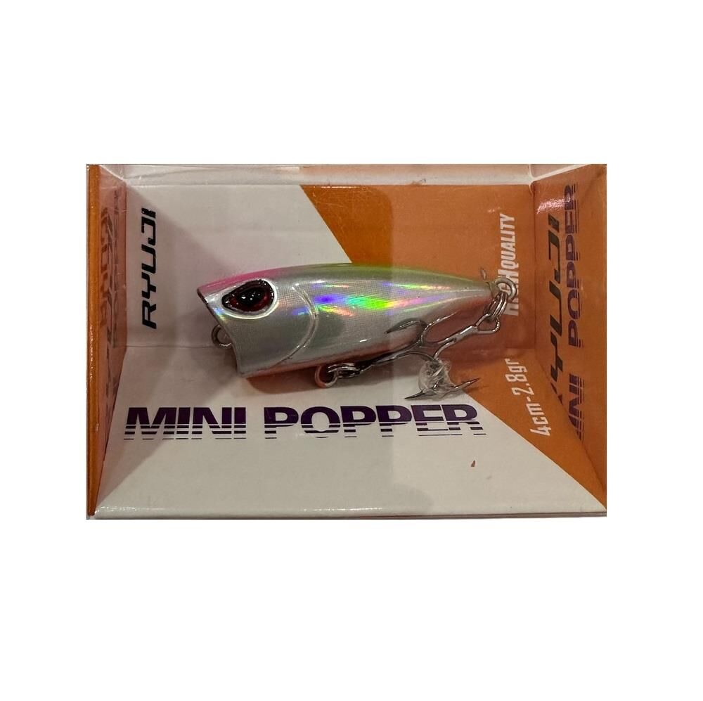 Ryuji Mini Popper 4cm 2.8gr Su Üstü Maket Yem Shiny