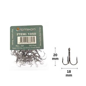 Remixon 1050 No:4 Black Nickel Üçlü İğne 50 Adet