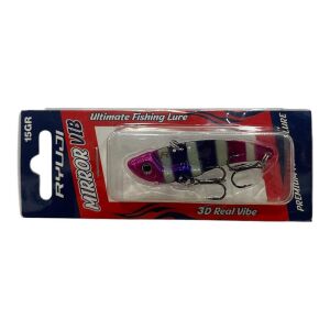 Ryuji Mirror Vib 15gr 5.6cm Vibrasyon Jig Yem Renk Purple Zebra Glow