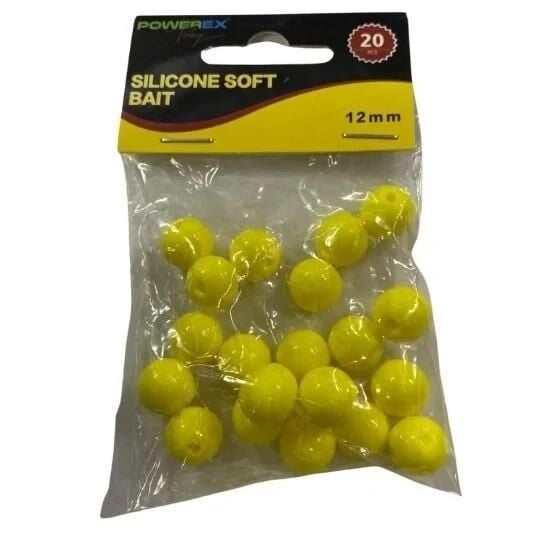 Powerex 12mm Süper Yumuşak Yüzen Sazan Yemi 20 Adet Sarı
