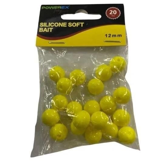 Powerex 12mm Süper Yumuşak Yüzen Sazan Yemi 20 Adet Sarı
