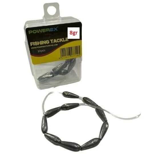 Powerex 8gr Silikon Borulu Torpido Gezer Kurşun 10 Adet