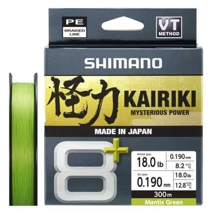 Shimano Kairiki 8+ 300 Mt 0.19mm İp Misina Mantis Green