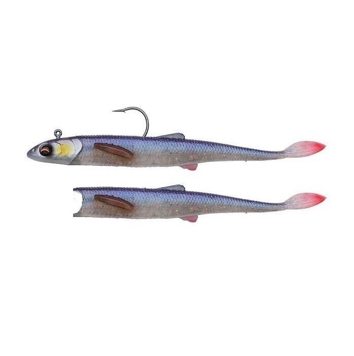 Savage Gear Flying Minnow 7cm 2.5gr 2 Adet Silikon + 1 adet 5gr Jig Head Set Clear Roach