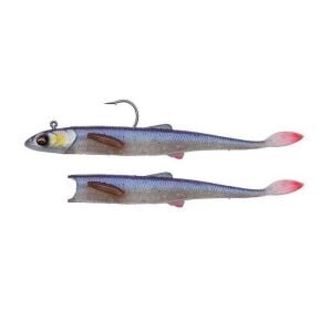 Savage Gear Flying Minnow 7cm 2.5gr 2 Adet Silikon + 1 adet 5gr Jig Head Set Clear Roach
