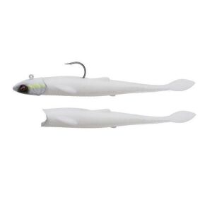 Savage Gear Flying Minnow 7cm 2.5gr 2 Adet Silikon + 1 adet 5gr Jig Head Set Bone