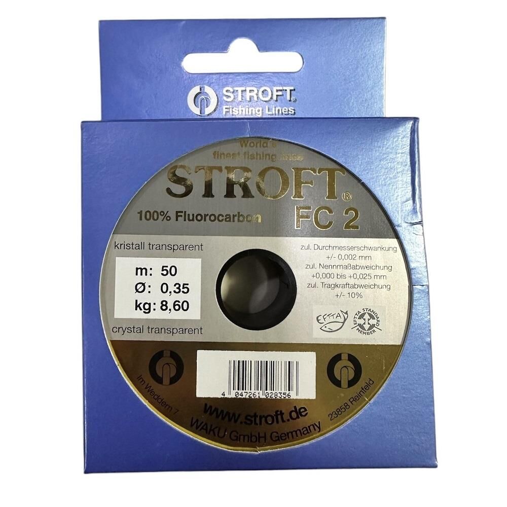 Stroft FC2 50m 0.35mm %100 Fluorocarbon Misina