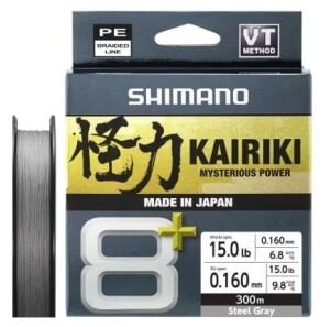 Shimano Kairiki 8+ 300 Mt 0.16mm İp Misina Steel Gray