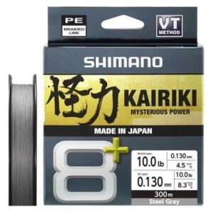Shimano Kairiki 8+ 300 Mt 0.13mm İp Misina Steel Gray