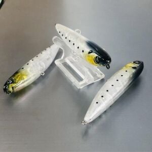 Hanfish Baskın 90 9cm 12gr Su Üstü Maket Balık BSK34 Ghost Silver