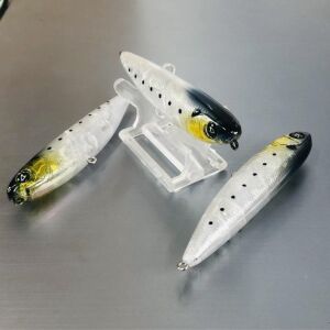 Hanfish Baskın 90 9cm 12gr Su Üstü Maket Balık BSK34 Ghost Silver