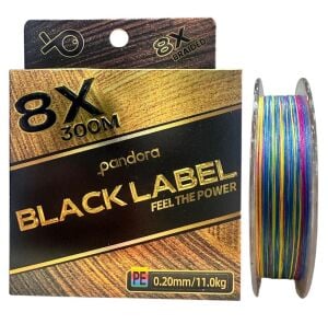 Pandora Black Label 8X 300 mt 0.20mm İp Misina Multi Color