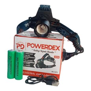 Powerdex PD-1272 Şarjl Edilebilir Pilli 20W Kafa Lambası
