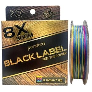 Pandora Black Label 8X 300 mt 0.16mm İp Misina Multi Color