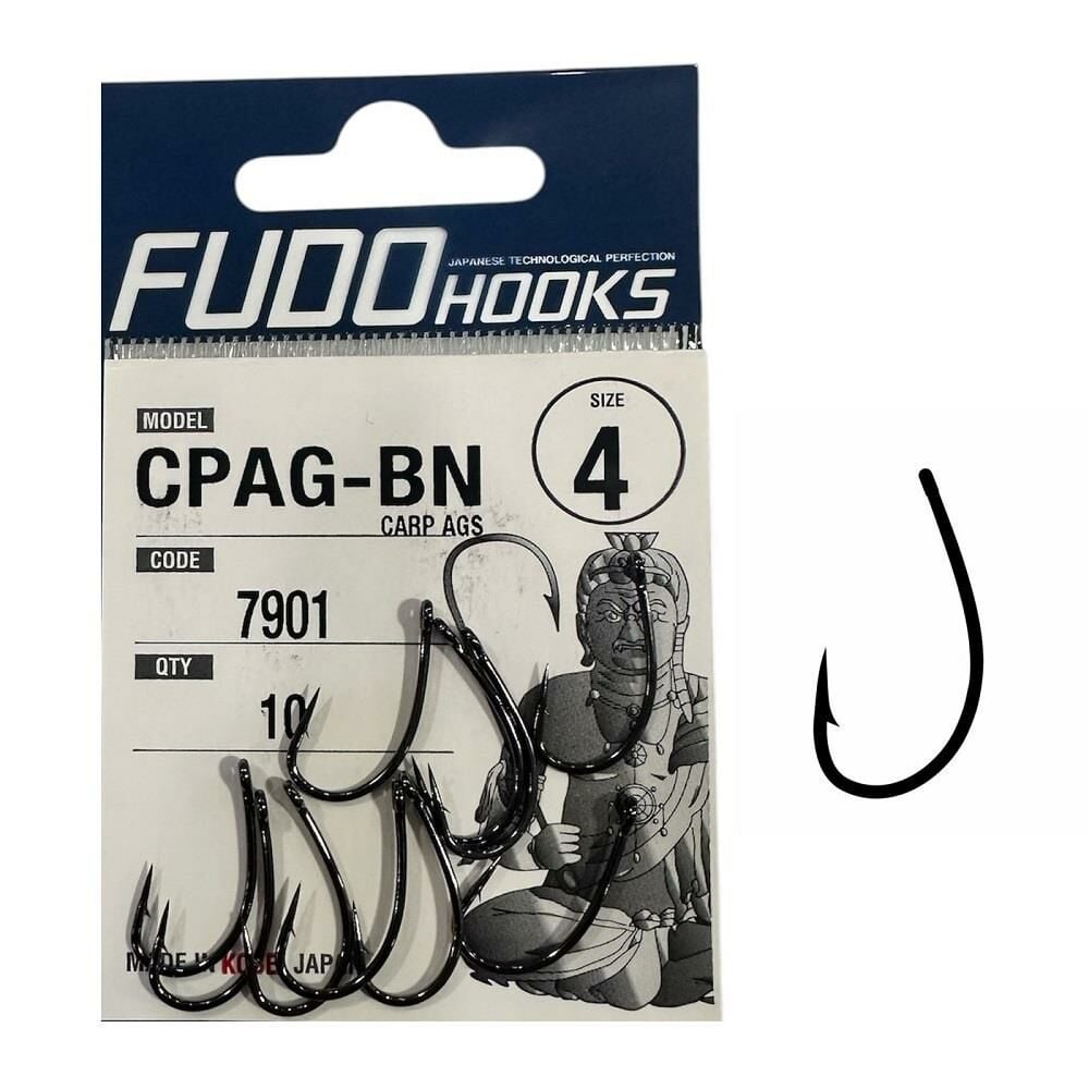 Fudo 7901 No:4 Carp AGS Black Nikel Olta İğnesi 10 Adet