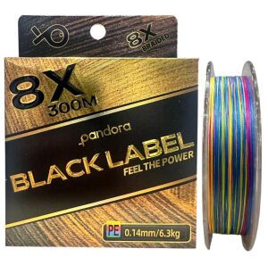 Pandora Black Label 8X 300 mt 0.14mm İp Misina Multi Color